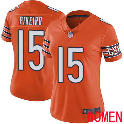 Chicago Bears Limited Orange Women Eddy Pineiro Alternate Jersey NFL Football #15 Vapor Untouchable